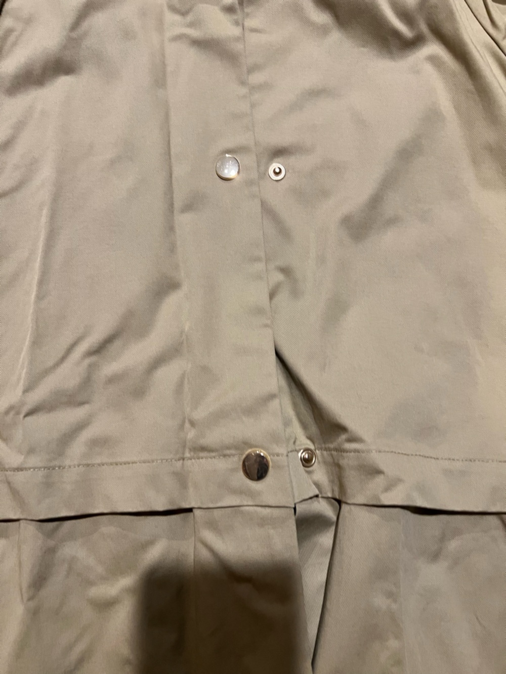Zara Khaki Hooded Trench Coat - Picture 3 of 5